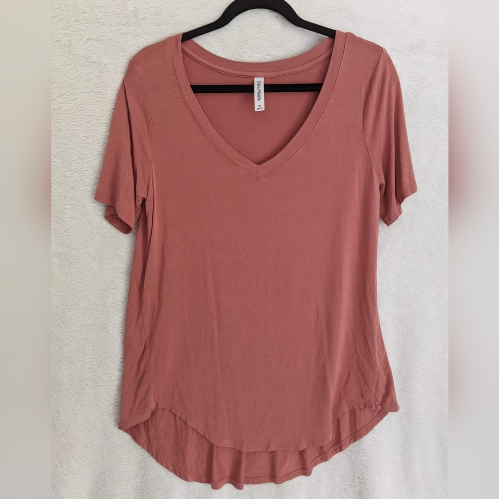 Zenana Premium T Shirt, Size Medium, Muted Coral Pink